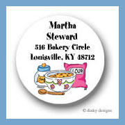 Discounted Dinky Designs Baking goods round stickers 1.67