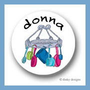 Discounted Dinky Designs Pan-tastic kitchen round stickers 1.67