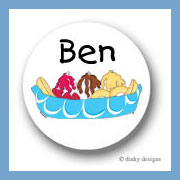 Discounted Dinky Designs Banana boat round stickers 1.67