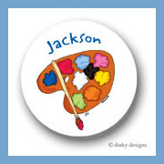 Discounted Dinky Designs Pallet o' paint round stickers 1.67