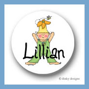 Discounted Dinky Designs Daphne Bloom round stickers 1.67