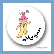 Discounted Dinky Designs Tilly Bloom  round stickers 1.67