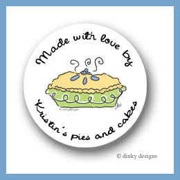 Discounted Dinky Designs Perfect pie round stickers 2.5