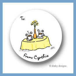 Discounted Dinky Designs Coffee talk, too round stickers 2.5