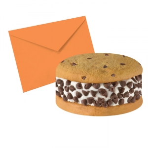 ice cream sandwich die cut set of 8 Greeting Card by iscream at a Discount