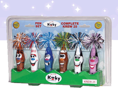 Kooky Klickers Kollectible Kids Party Gift Pens Clip The Kookys Krew 8 ONYX  #52