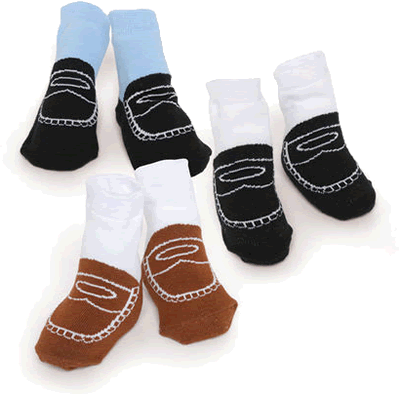 Daddy's shoes baby boy penny loafer socks set of 3