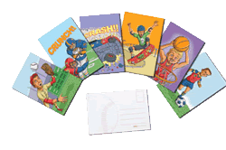 Discounted camp postcards - sports themed