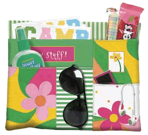 Bed Caddy - Flowers, Great for Campers