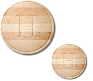 Round Monogrammed Cutting Board, Cheese Boards