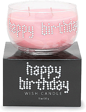 Happy Birthday Rich Vanilla Candle Discounted