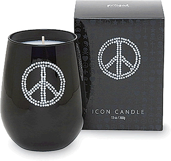 Peace Icon Candle
