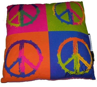 Peace Sign Autograph Pillow