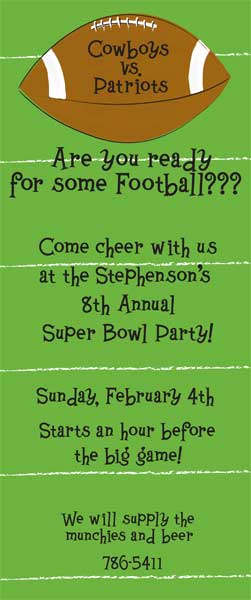 Touchdown Invitations