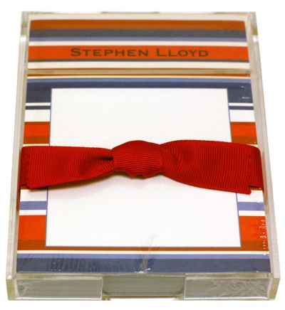Red and Blue Stripe Discounted Paper by Noteworthy Collections
