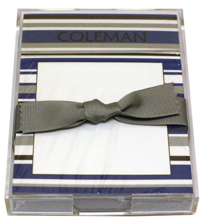 Royal Blue and White Stripe Discounted Paper by Noteworthy Collections