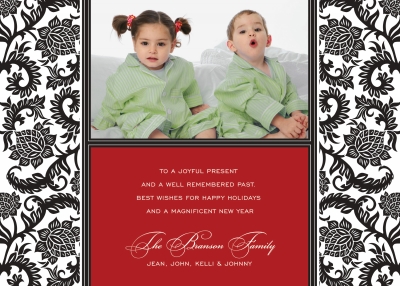 Woodcut Red Noteworthy Collections Digital Photo Card