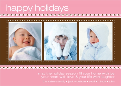 Sweater Border Holiday - 3 photos Digital Photo Card by Noteworthy Collection