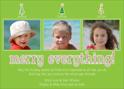 Beachy Snowflake with Ribbon Digital Photo Card by Noteworthy Collection