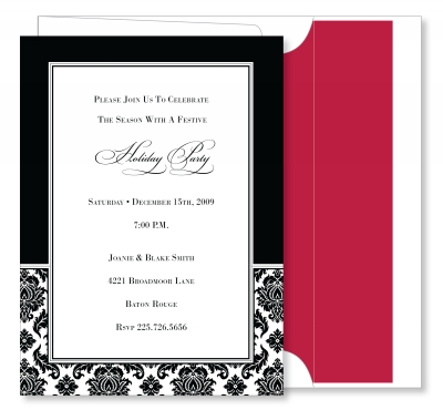 Damask Border - Black by Noteworthy Collections