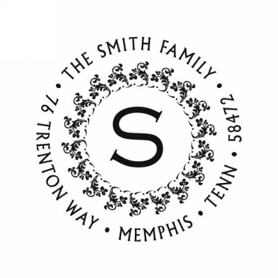 Repeating Floral Border Stamp by Noteworthy Stamps