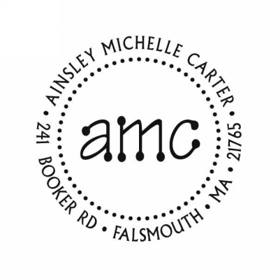 Dotty Monogram Stamp by Noteworthy Stamps