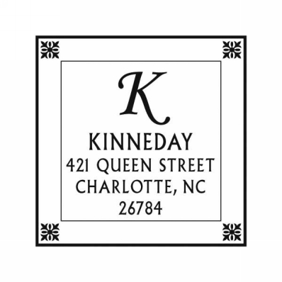 Tiled Corners Stamp by Noteworthy Stamps