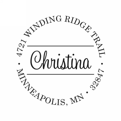 Sweetheart Banded Stamp by Noteworthy Stamps