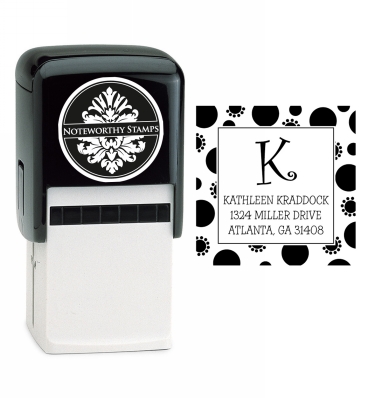 Dotty Border White Stamp