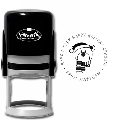 Santa Bear Noteworthy Stamp