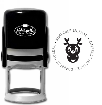 Reindeer Face Noteworthy Stamp