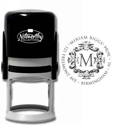 Round Floral Noteworthy Stamp