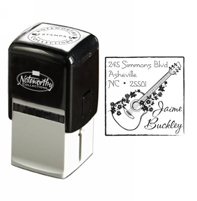 Fancy Guitar Noteworthy Stamp