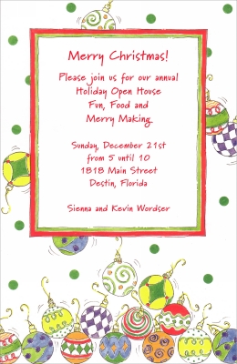 Bright Shiny Ornaments Noteworthy Collections Invitation