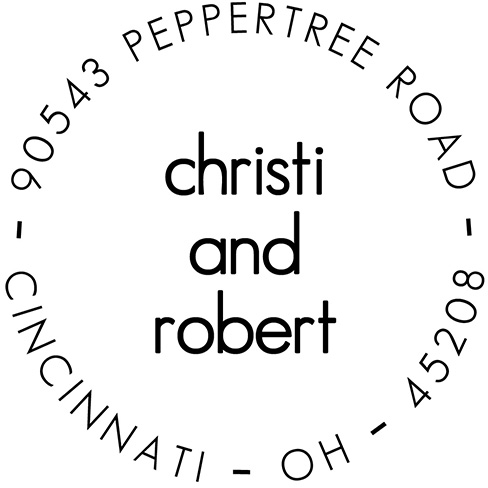 Christi Personalized Address Stamp by PSA Essentials