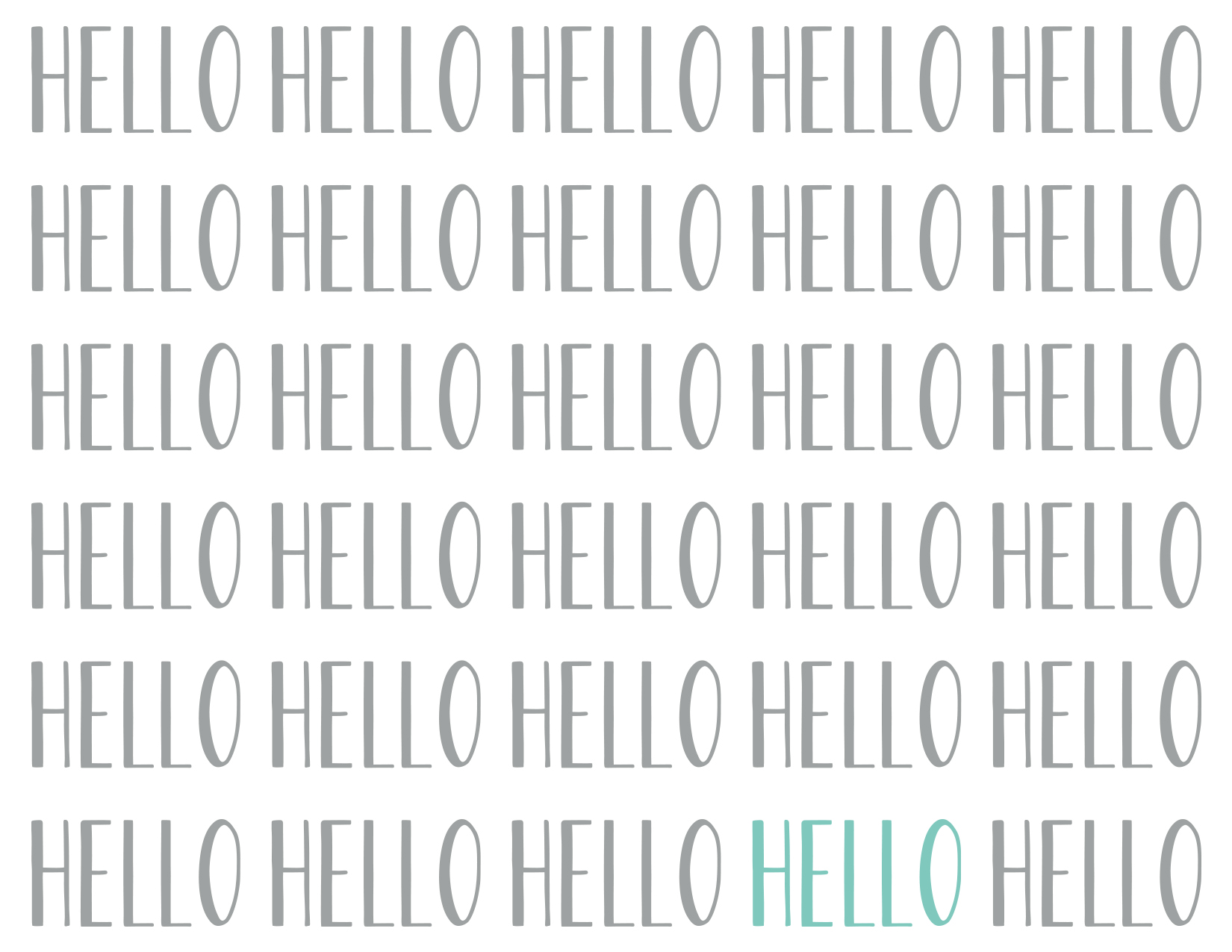 Hello Notecards, set of 10, by PSA Essentials