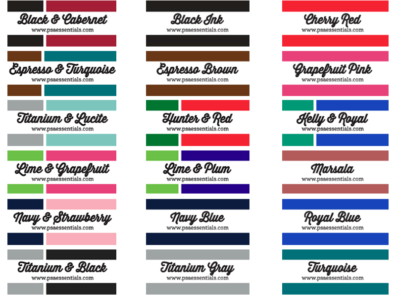 Rectangle Stamper Ink Colors