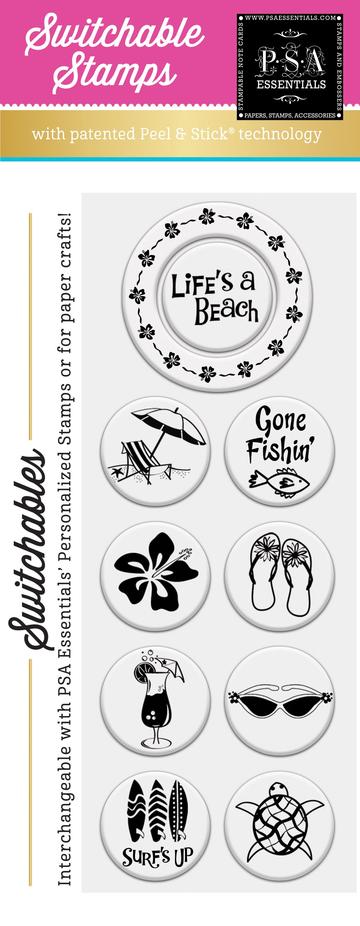 Life's a Beach PSA Essentials peel and stick pack
