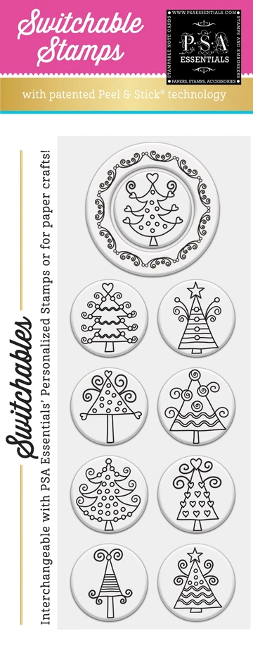 Whimsey Trees PSA Essentials peel and stick stamps