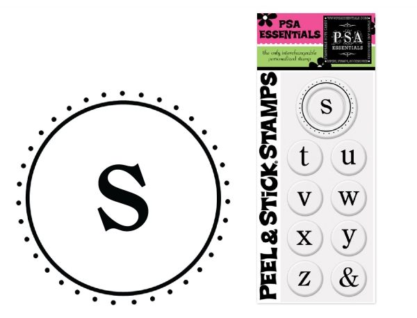 Monogram Peel & Stick Packs by PSA Essentials, Romance Monogram