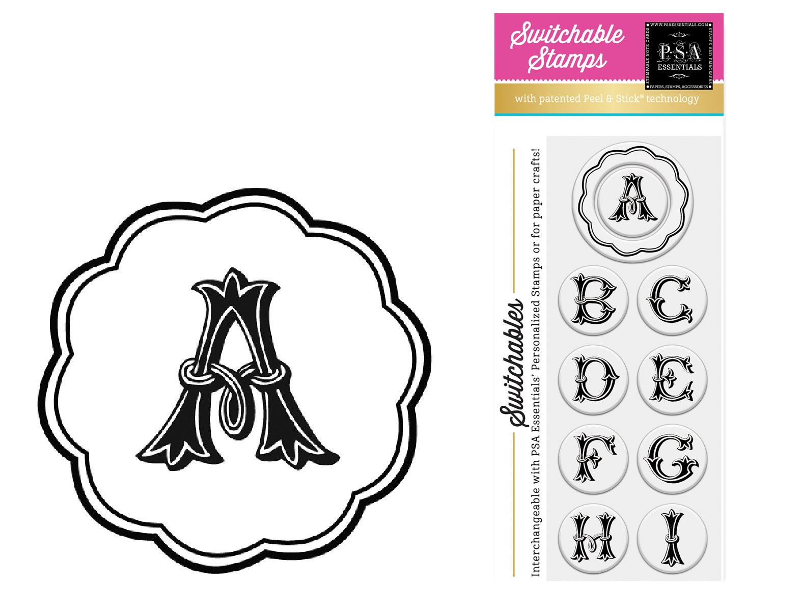 Monogram Stamps Archive A through I