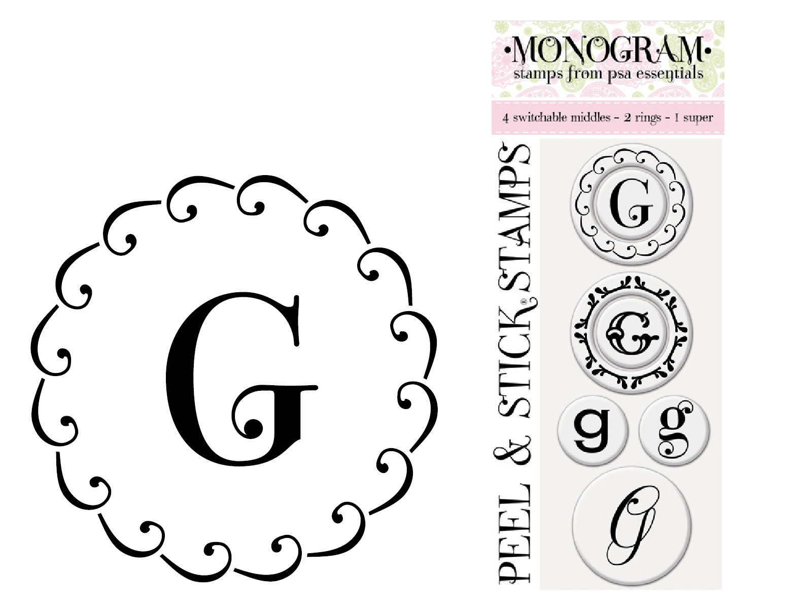 Monogram G Stamps