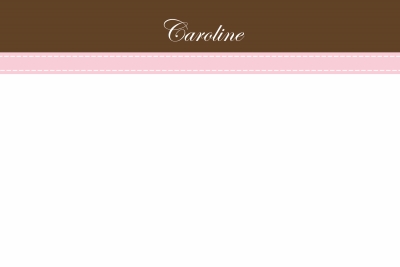 pink button Notecard by Putnam House - Discounted
