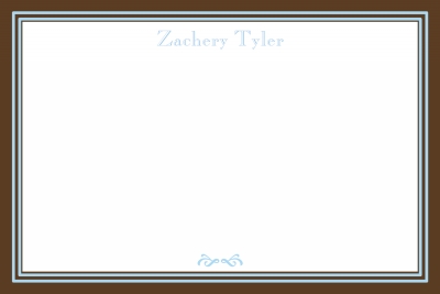 Square blue Notecard by Putnam House - Discounted