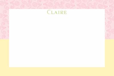 girl wallpaper Notecard by Putnam House - Discounted