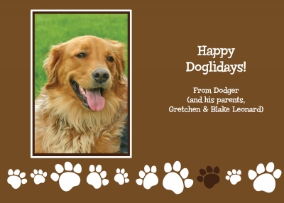 Brown and White Doglidays by Putnam House - Discounted