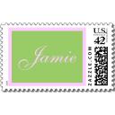 name_stamp_green_background_pink_border_postage-p172624543330425498tray_525.jpg